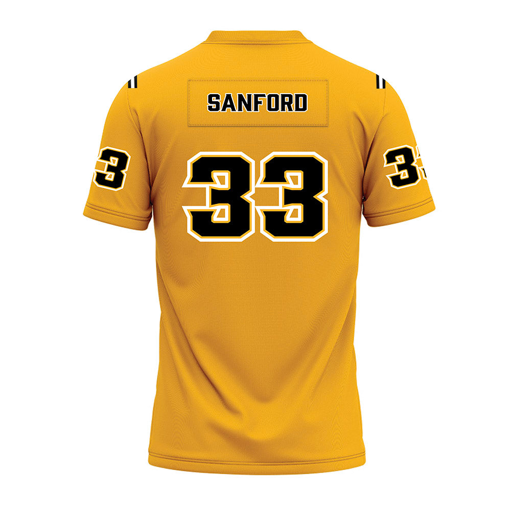 Kennesaw - NCAA Football : Montra Sanford - Gold Premium Football Jersey-1