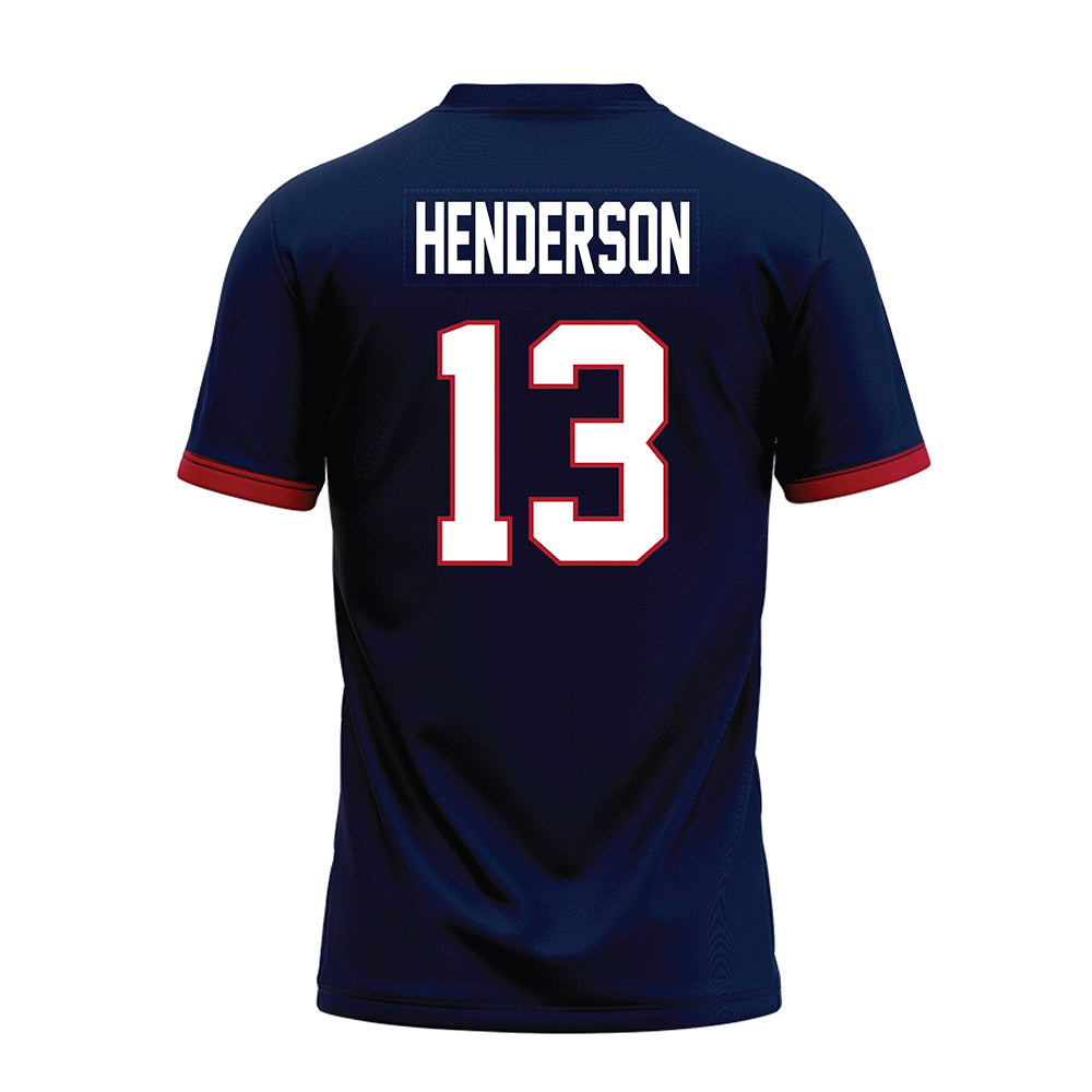 Liberty - NCAA Football : Jaylen Henderson - Navy Premium Football Jersey-1
