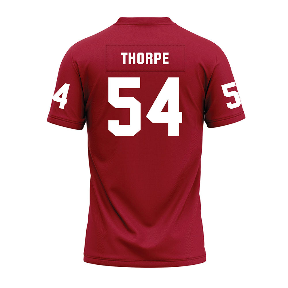 WSU - NCAA Football : Xavier Thorpe - Cardinal Premium Football Jersey-1