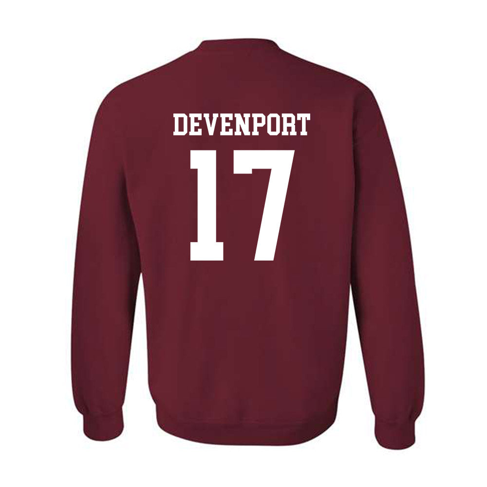Alabama - NCAA Baseball : Logen Devenport - Classic Shersey Crewneck Sweatshirt-1