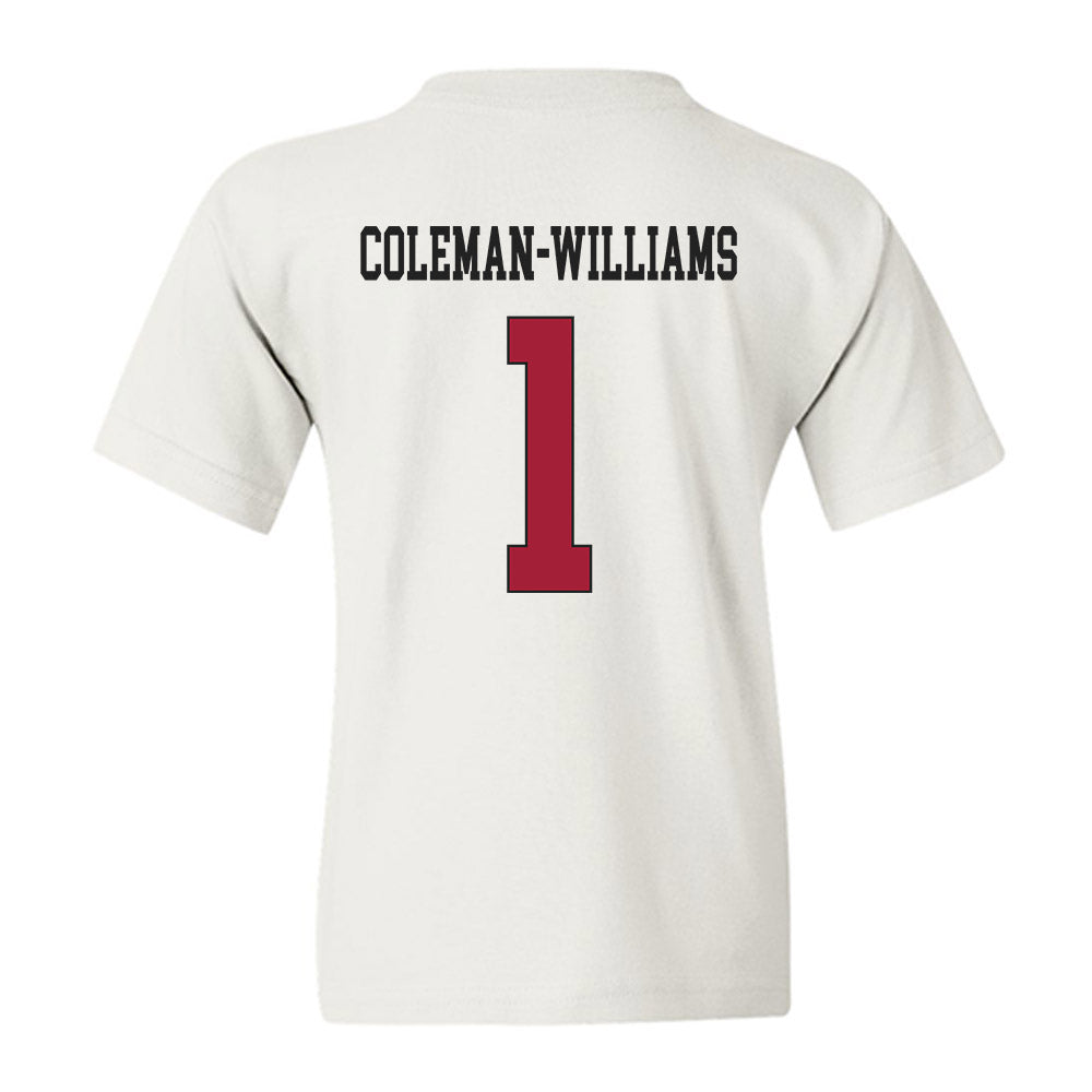 Alabama - NCAA Football : Ryan Coleman-Williams - Youth T-Shirt-1