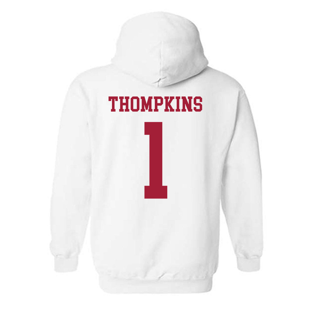 Alabama - NCAA Football : Devan Thompkins - Vintage Shersey Hooded Sweatshirt-1