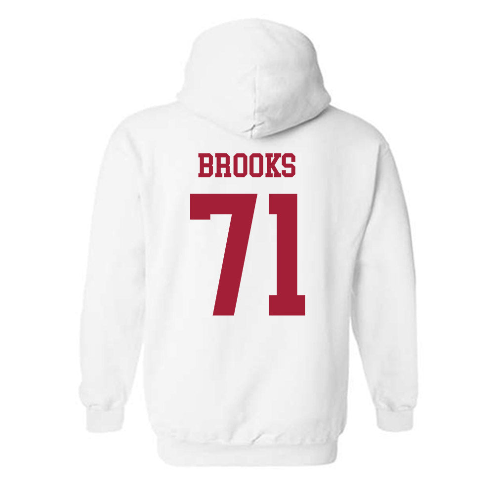 Alabama - NCAA Football : Nick Brooks - Vintage Shersey Hooded Sweatshirt-1