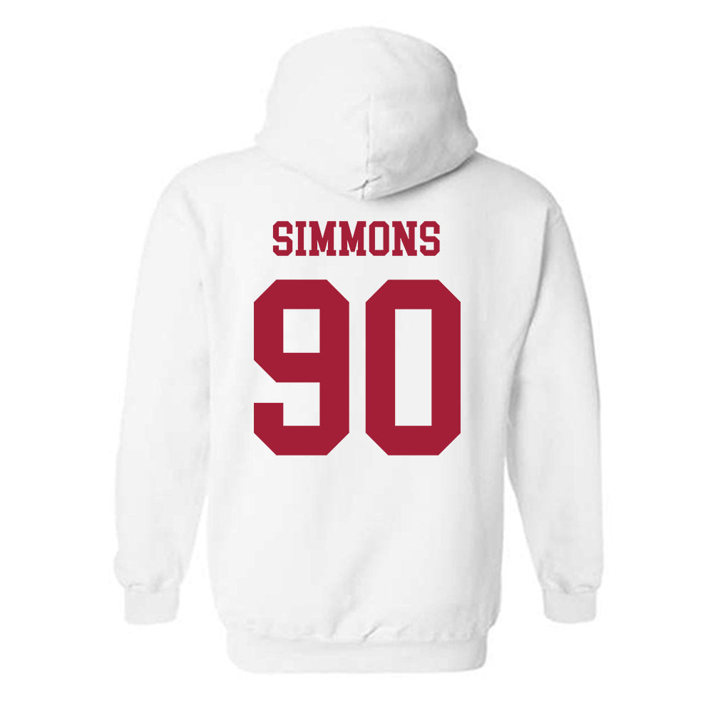 Alabama - NCAA Football : London Simmons - Vintage Shersey Hooded Sweatshirt-1