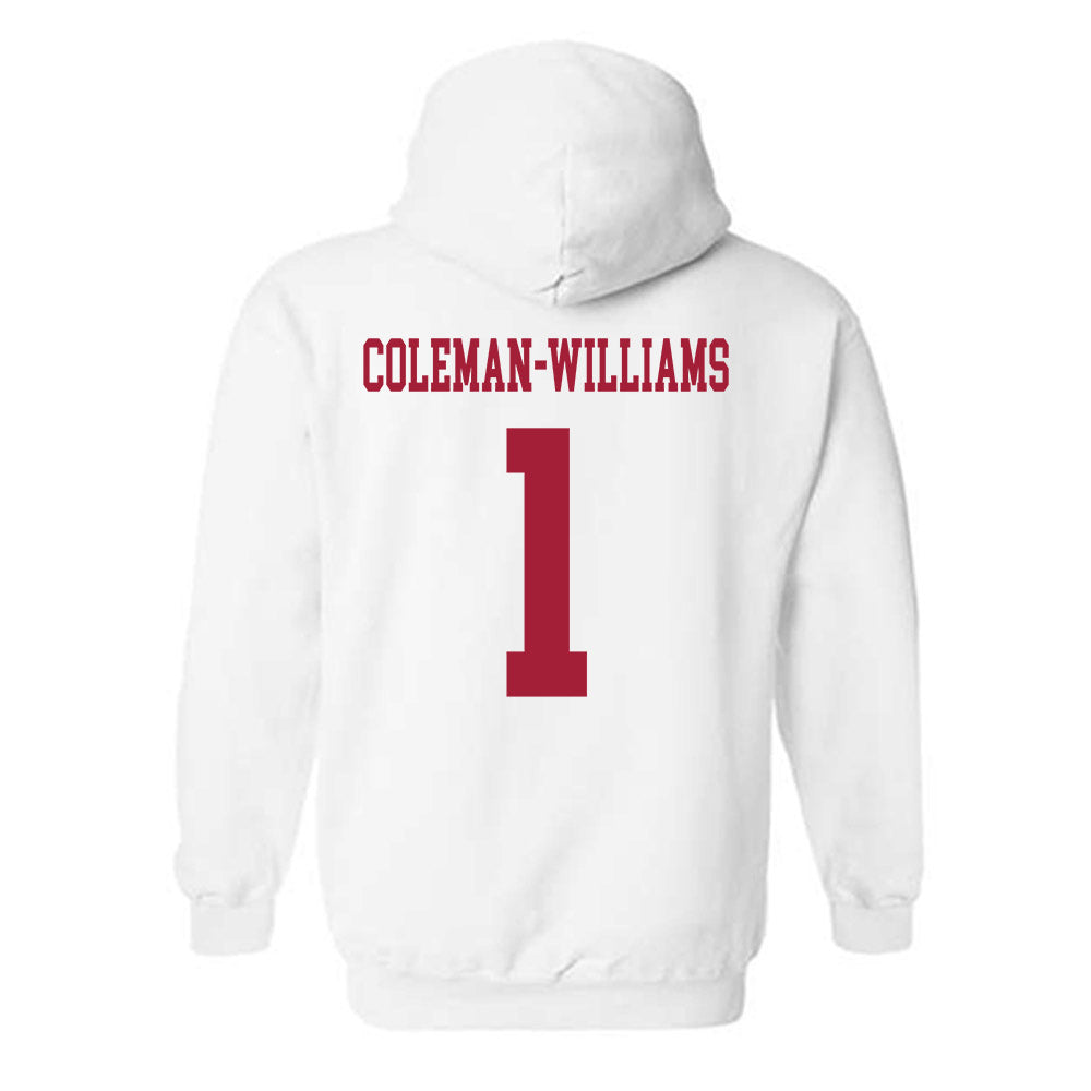 Alabama - NCAA Football : Ryan Coleman-Williams - Vintage Shersey Hooded Sweatshirt-1