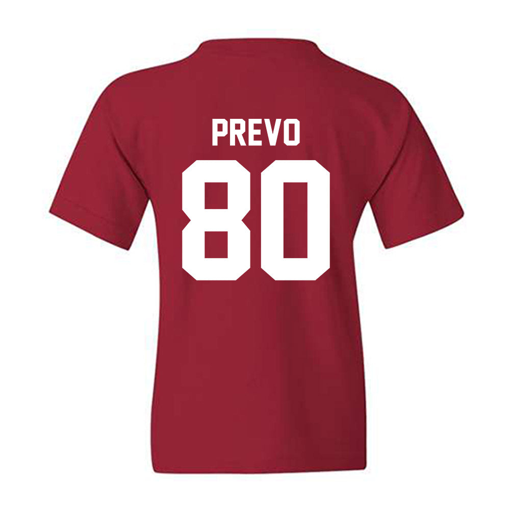 Arkansas - NCAA Football : Dequane Prevo - Sports Shersey Youth T-Shirt-1