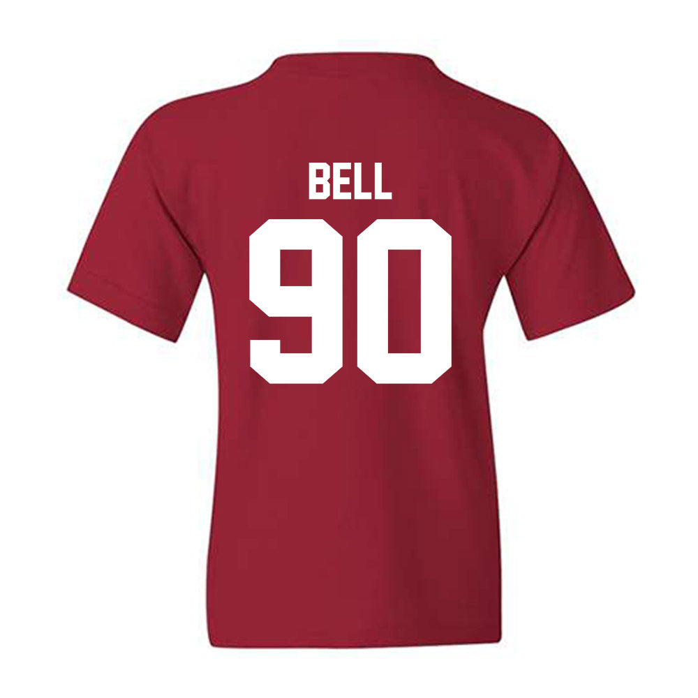 Arkansas - NCAA Football : Caleb Bell - Sports Shersey Youth T-Shirt-1