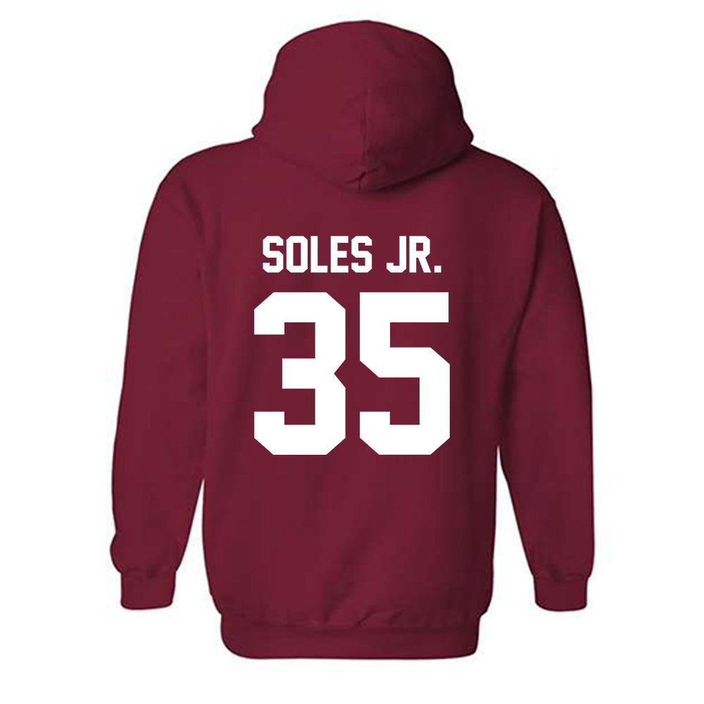 Arkansas - NCAA Football : Steven Soles Jr. - Sports Shersey Hooded Sweatshirt-1