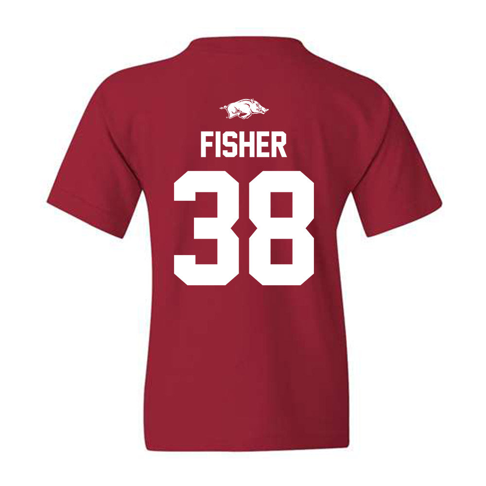 Arkansas - NCAA Baseball : Colin Fisher - Youth T-Shirt