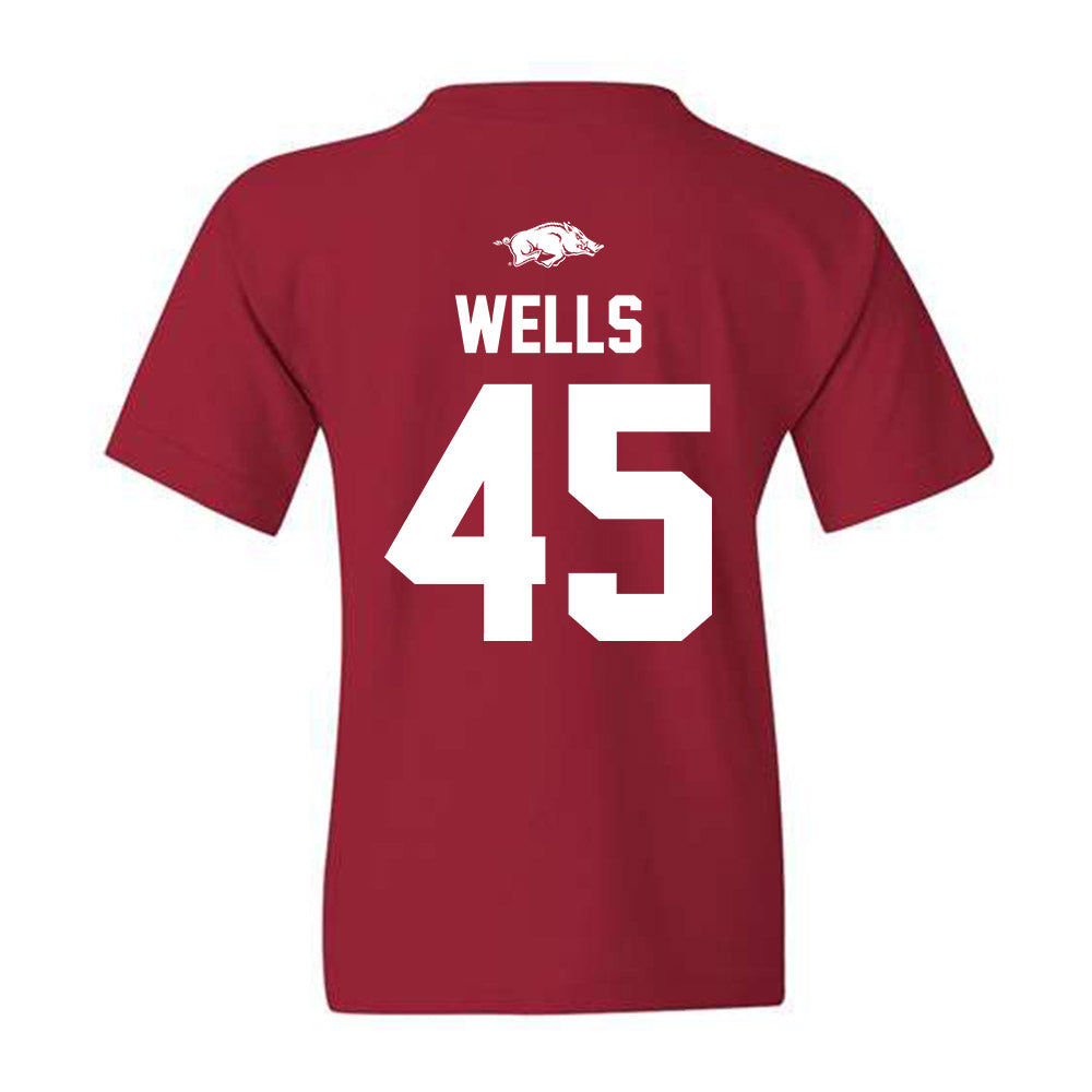 Arkansas - NCAA Softball : Jayden Wells - Youth T-Shirt