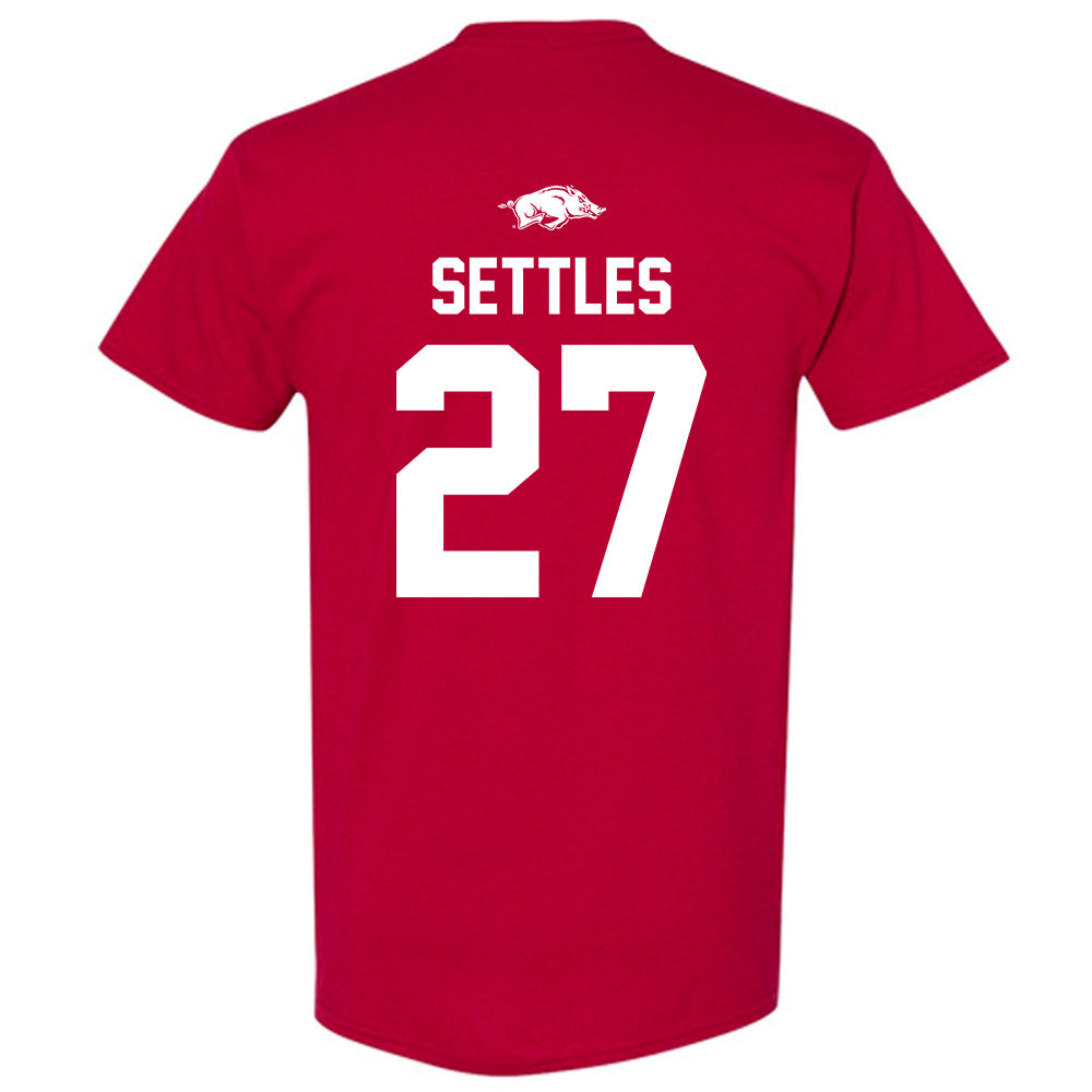 Arkansas - NCAA Football : Cameron Settles - Classic Shersey T-Shirt-1