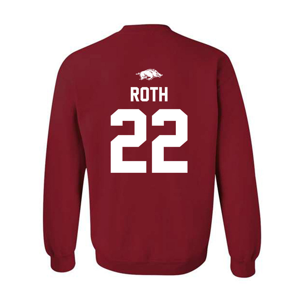 Arkansas - NCAA Women's Volleyball : Ava Roth - Classic Shersey Crewneck Sweatshirt-1