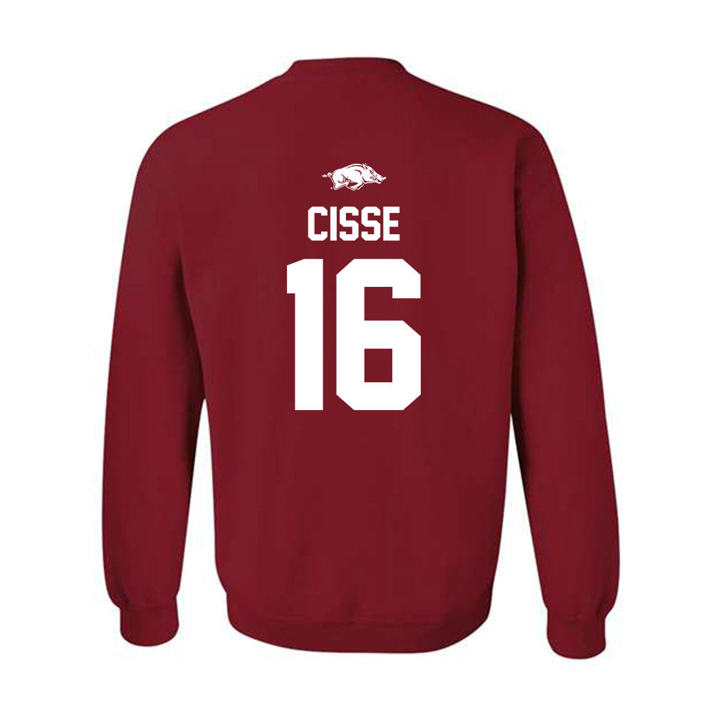 Arkansas - NCAA Football : Ismael Cisse - Classic Shersey Crewneck Sweatshirt-1