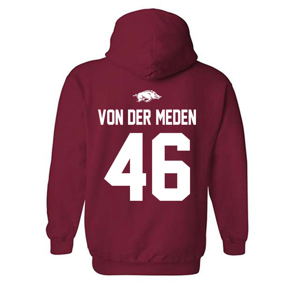 Arkansas - NCAA Football : Charlie von der Meden - Classic Shersey Hooded Sweatshirt