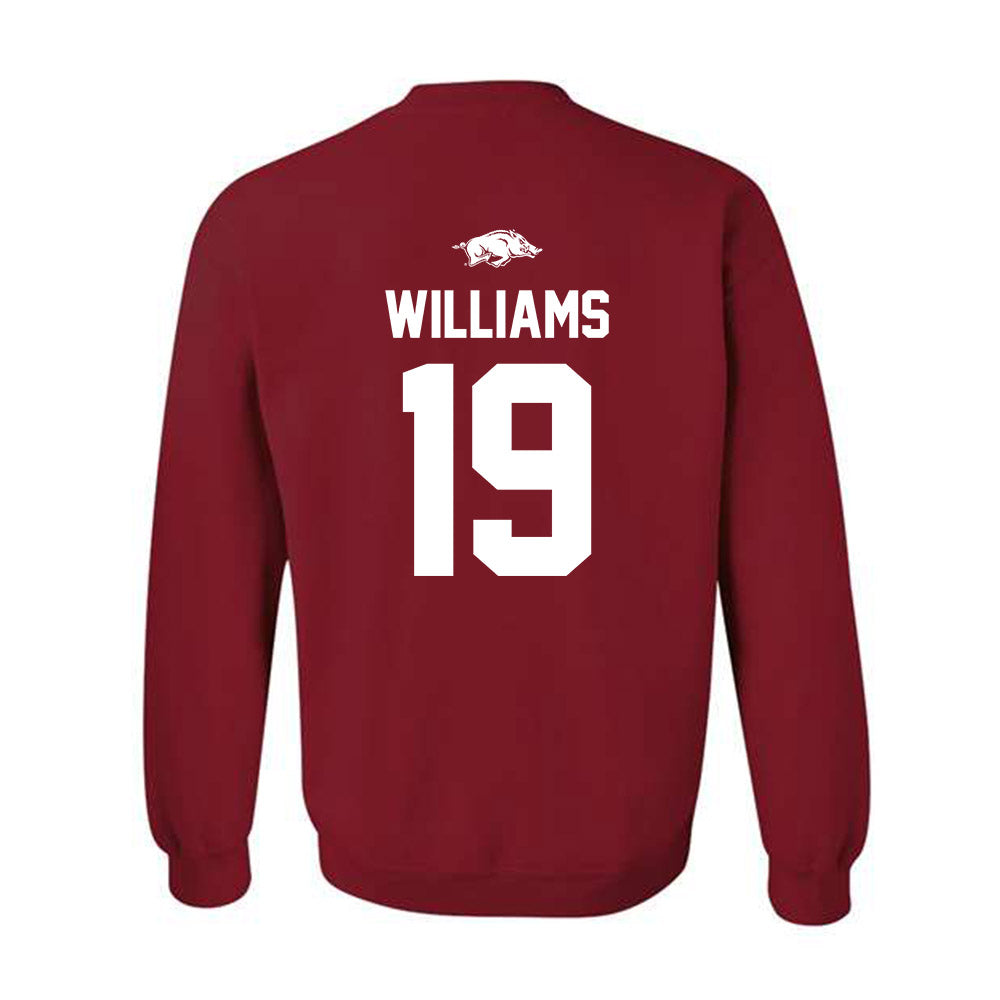 Arkansas - NCAA Football : Kyndrick Williams - Classic Shersey Crewneck Sweatshirt-1