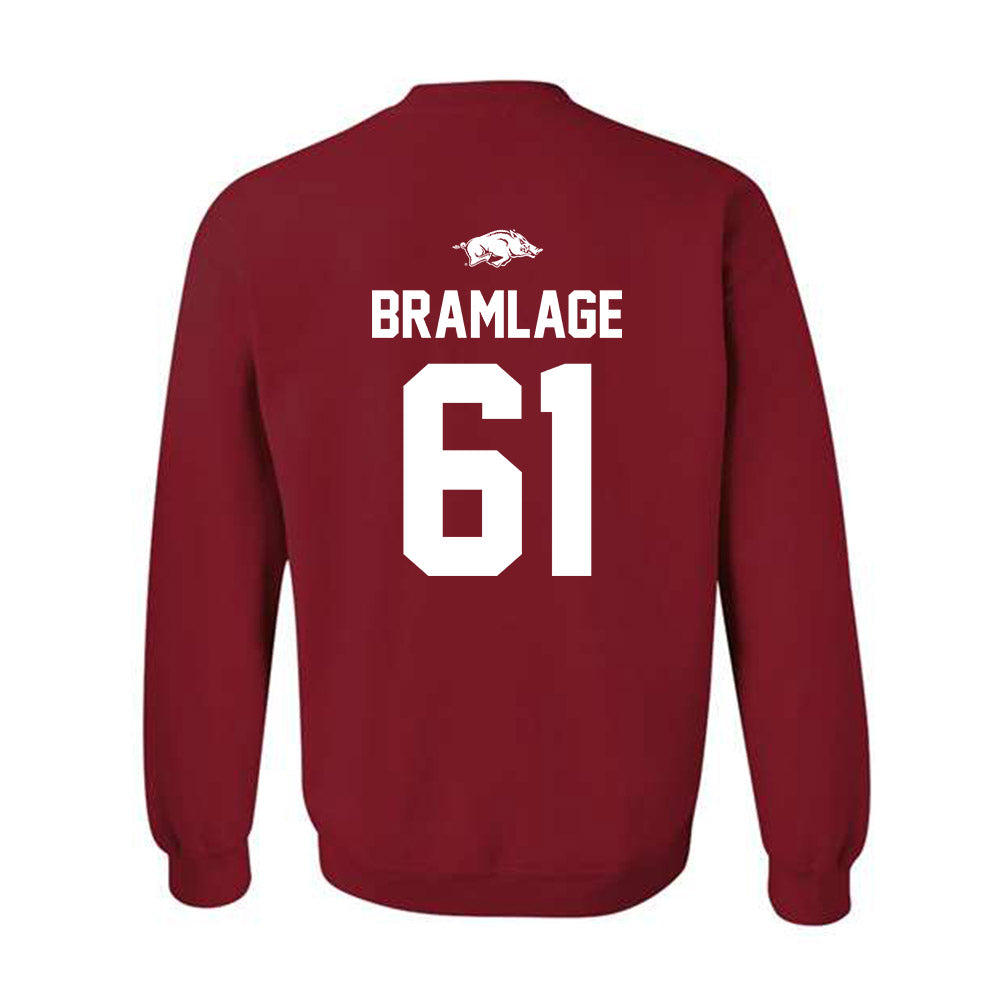 Arkansas - NCAA Football : Kaden Bramlage - Classic Shersey Crewneck Sweatshirt-1