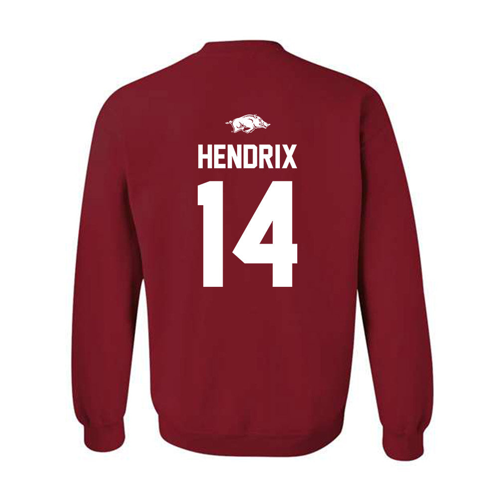 Arkansas - NCAA Football : Hank Hendrix - Classic Shersey Crewneck Sweatshirt-1