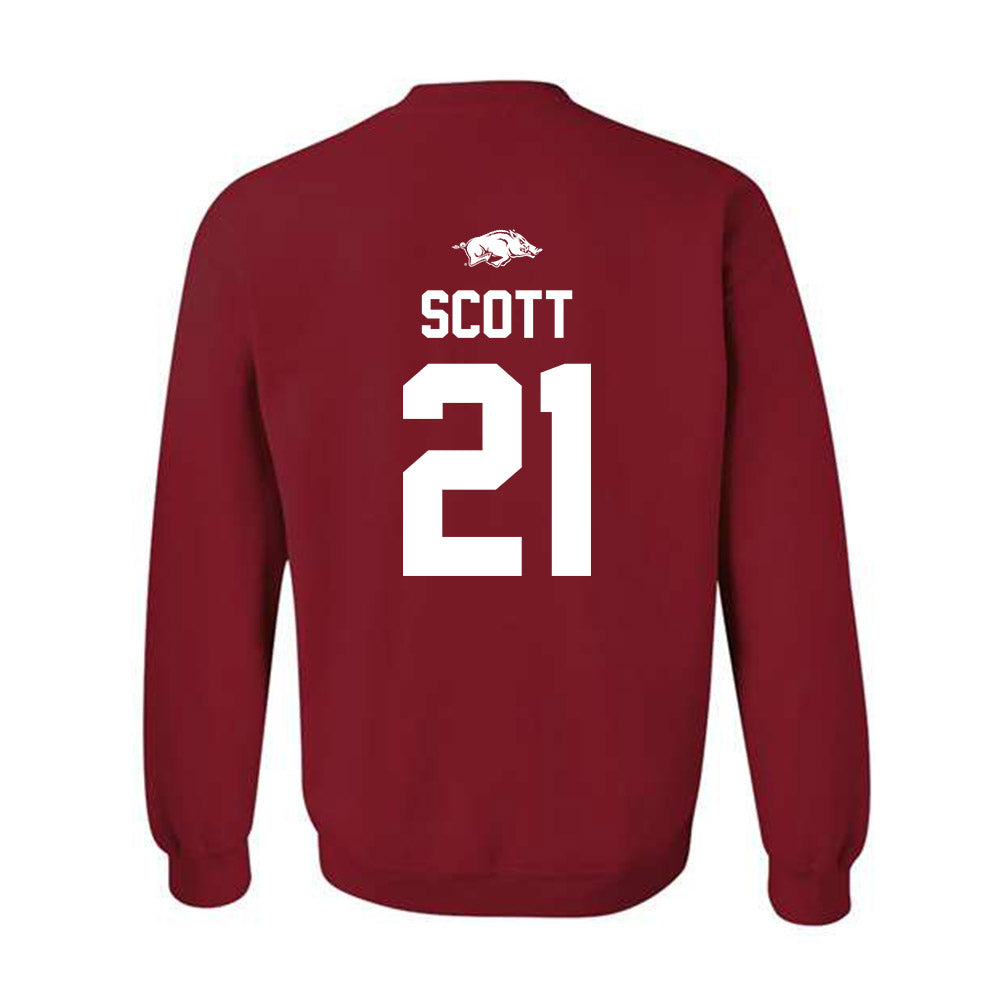 Arkansas - NCAA Football : Tyler Scott - Classic Shersey Crewneck Sweatshirt-1