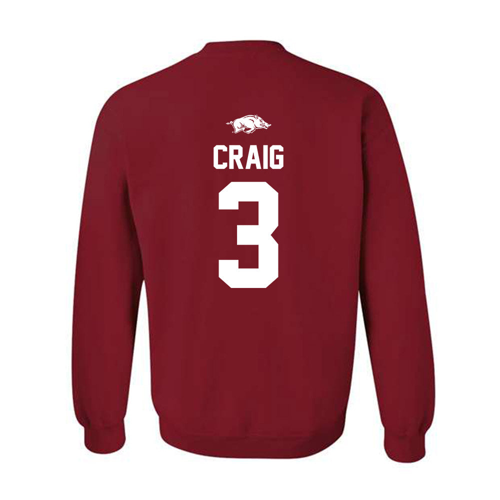 Arkansas - NCAA Women's Soccer : Nuria Craig - Classic Shersey Crewneck Sweatshirt-1