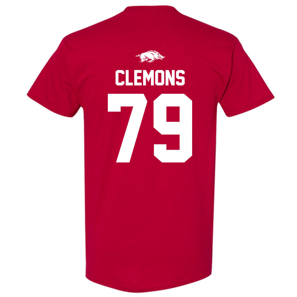 Arkansas - NCAA Football : Josiah Clemons - Classic Shersey T-Shirt-1