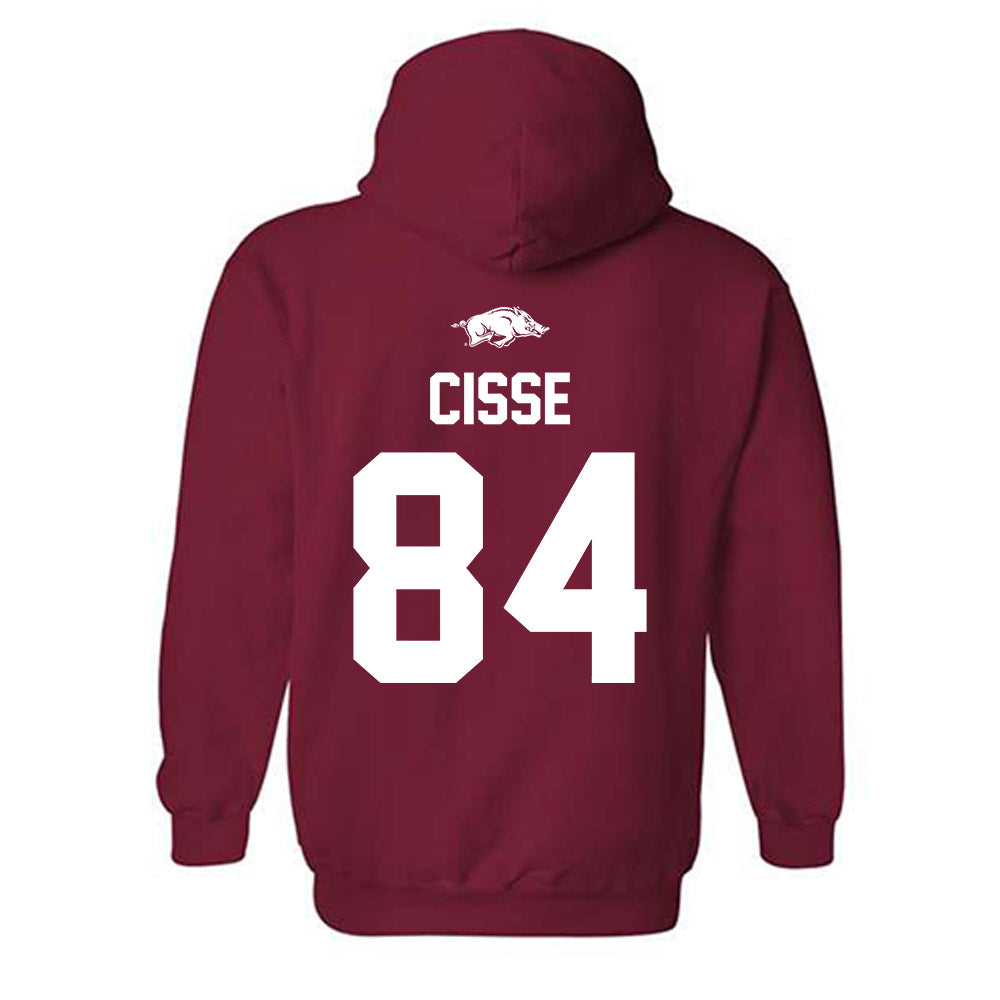 Arkansas - NCAA Football : Ismael Cisse - Classic Shersey Hooded Sweatshirt-1