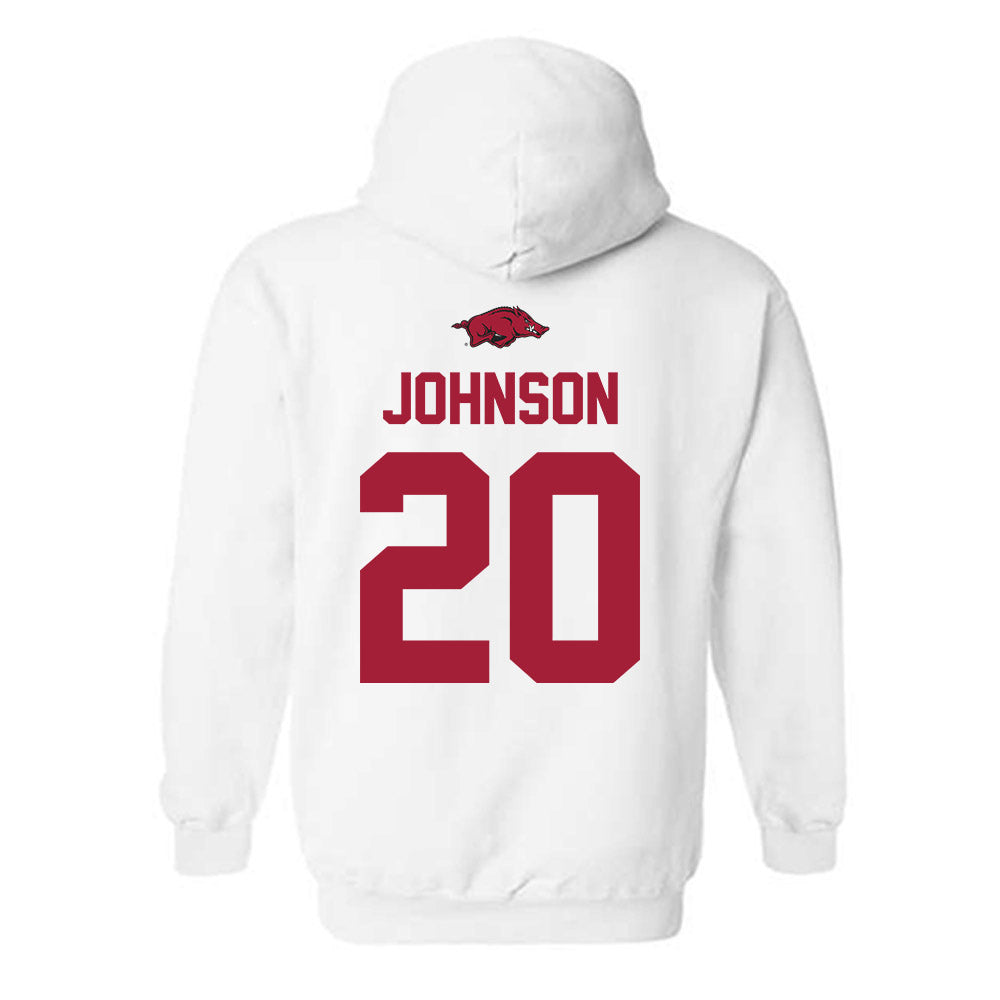 Arkansas - NCAA Football : Jahiem Johnson - Classic Shersey Hooded Sweatshirt-1