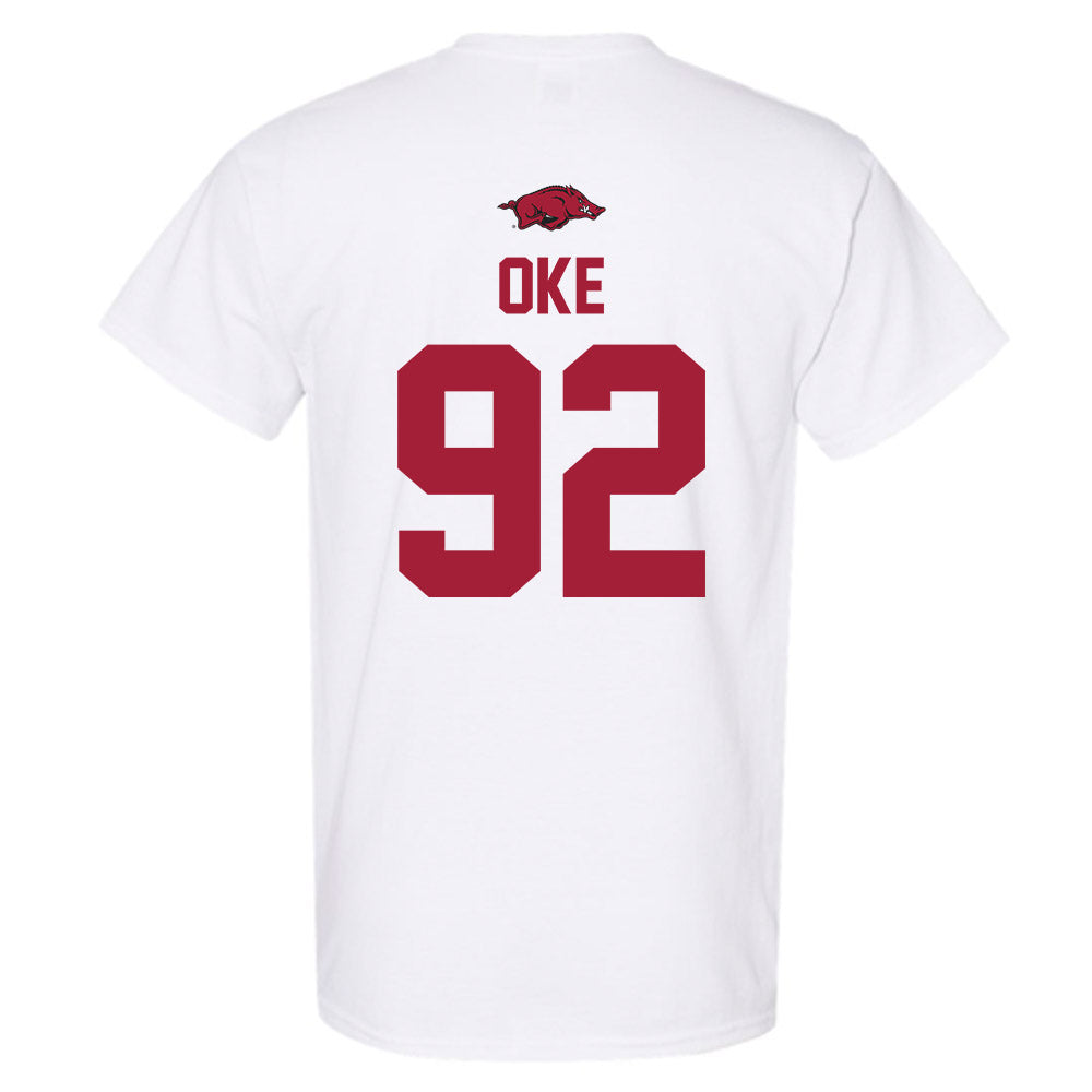 Arkansas - NCAA Football : David Oke - Classic Shersey T-Shirt-1