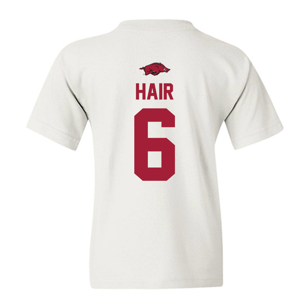 Arkansas - NCAA Women's Soccer : Cora Hair - Classic Shersey Youth T-Shirt-1