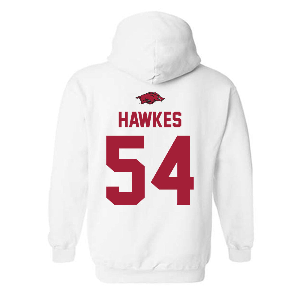 Arkansas - NCAA Football : Adam Hawkes - Classic Shersey Hooded Sweatshirt-1
