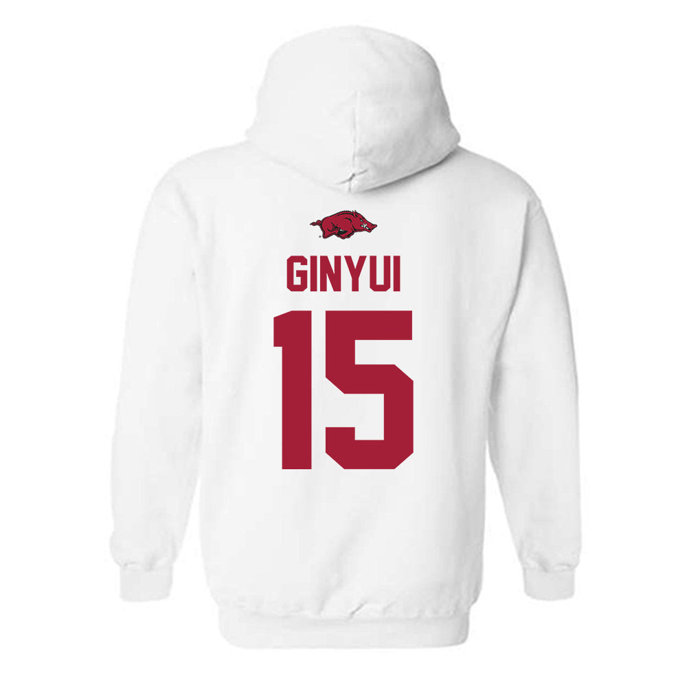 Arkansas - NCAA Football : Nsongbeh Ginyui - Classic Shersey Hooded Sweatshirt-1