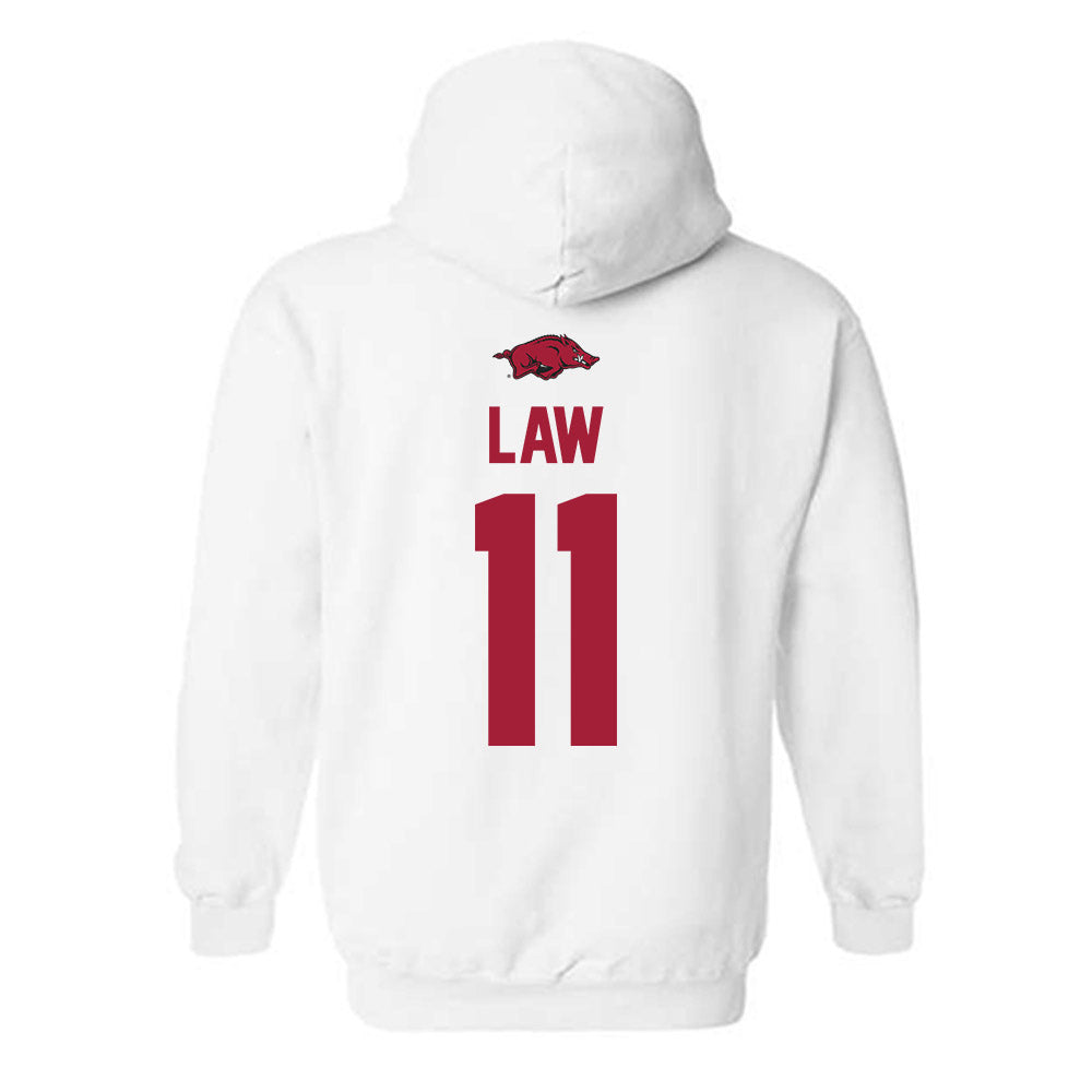 Arkansas - NCAA Women's Volleyball : Elsie Law - Classic Shersey Hooded Sweatshirt-1