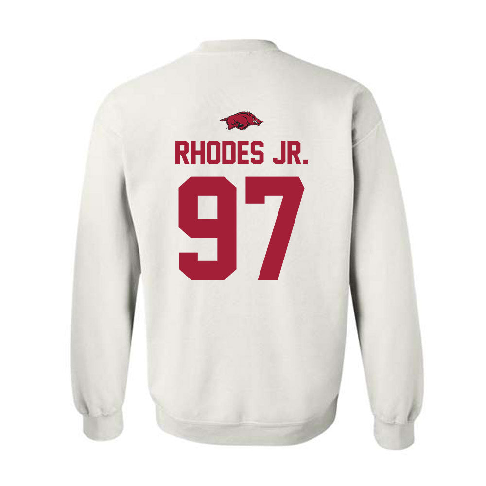 Arkansas - NCAA Football : Quincy Rhodes Jr. - Classic Shersey Crewneck Sweatshirt-1