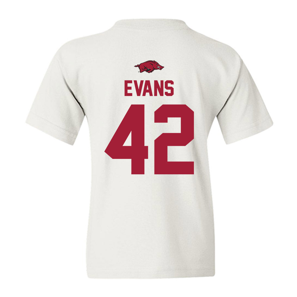 Arkansas - NCAA Football : Jeremy Evans - Classic Shersey Youth T-Shirt-1
