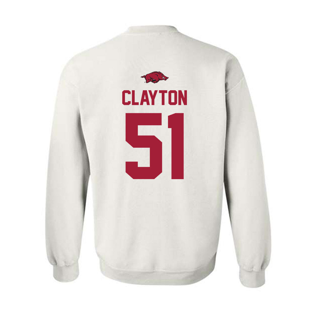 Arkansas - NCAA Football : Carey Clayton - Classic Shersey Crewneck Sweatshirt-1