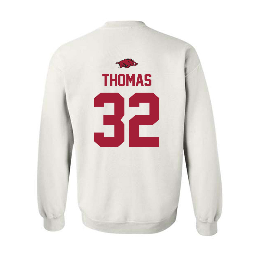 Arkansas - NCAA Women's Basketball : D'Asia Thomas - Classic Shersey Crewneck Sweatshirt-1