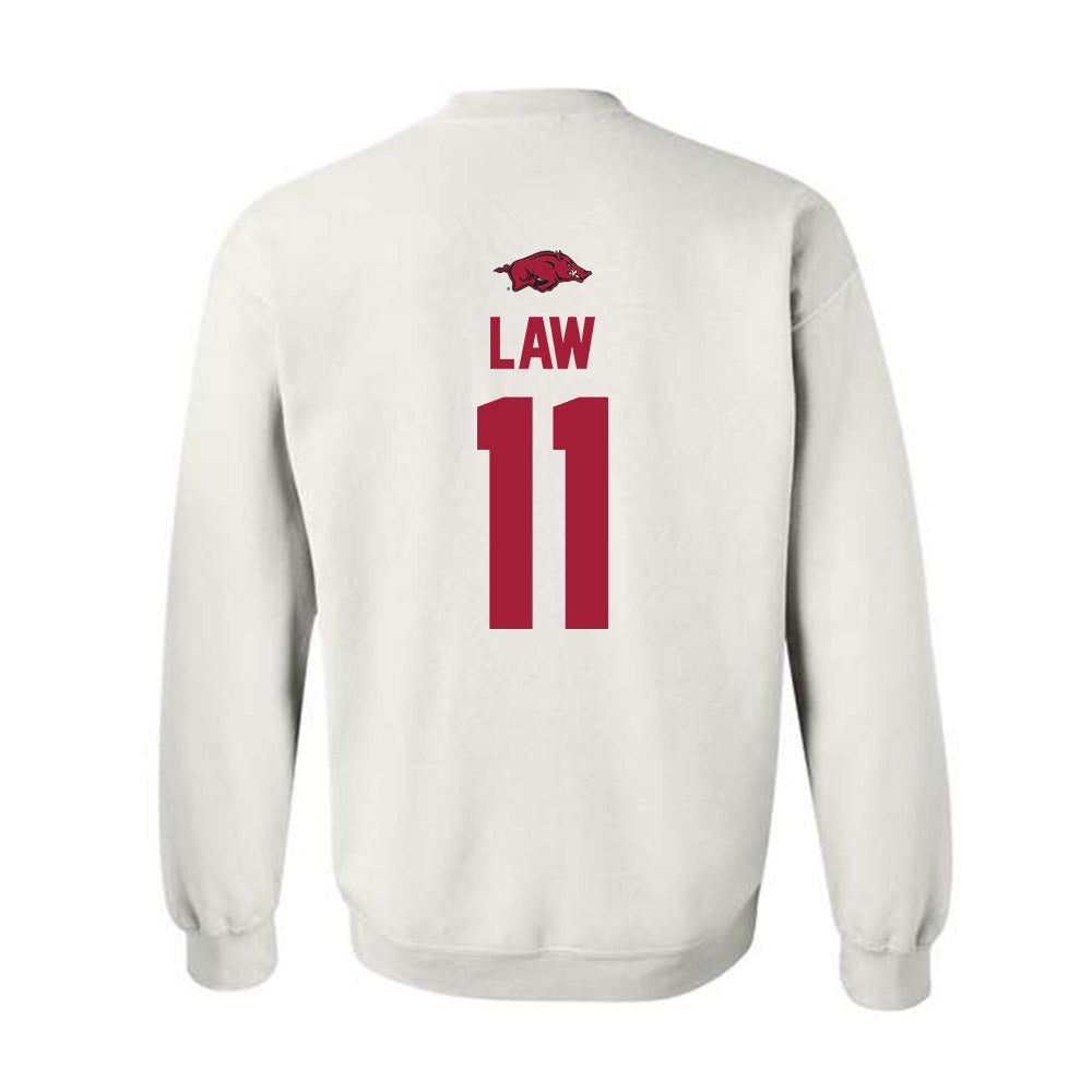 Arkansas - NCAA Women's Volleyball : Elsie Law - Classic Shersey Crewneck Sweatshirt-1