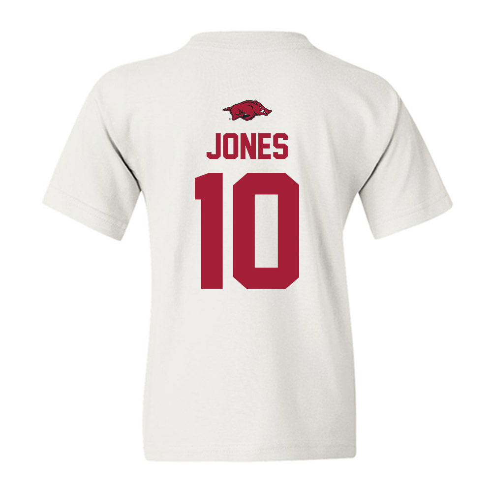 Arkansas - NCAA Women's Basketball : Taleyah Jones - Classic Shersey Youth T-Shirt-1