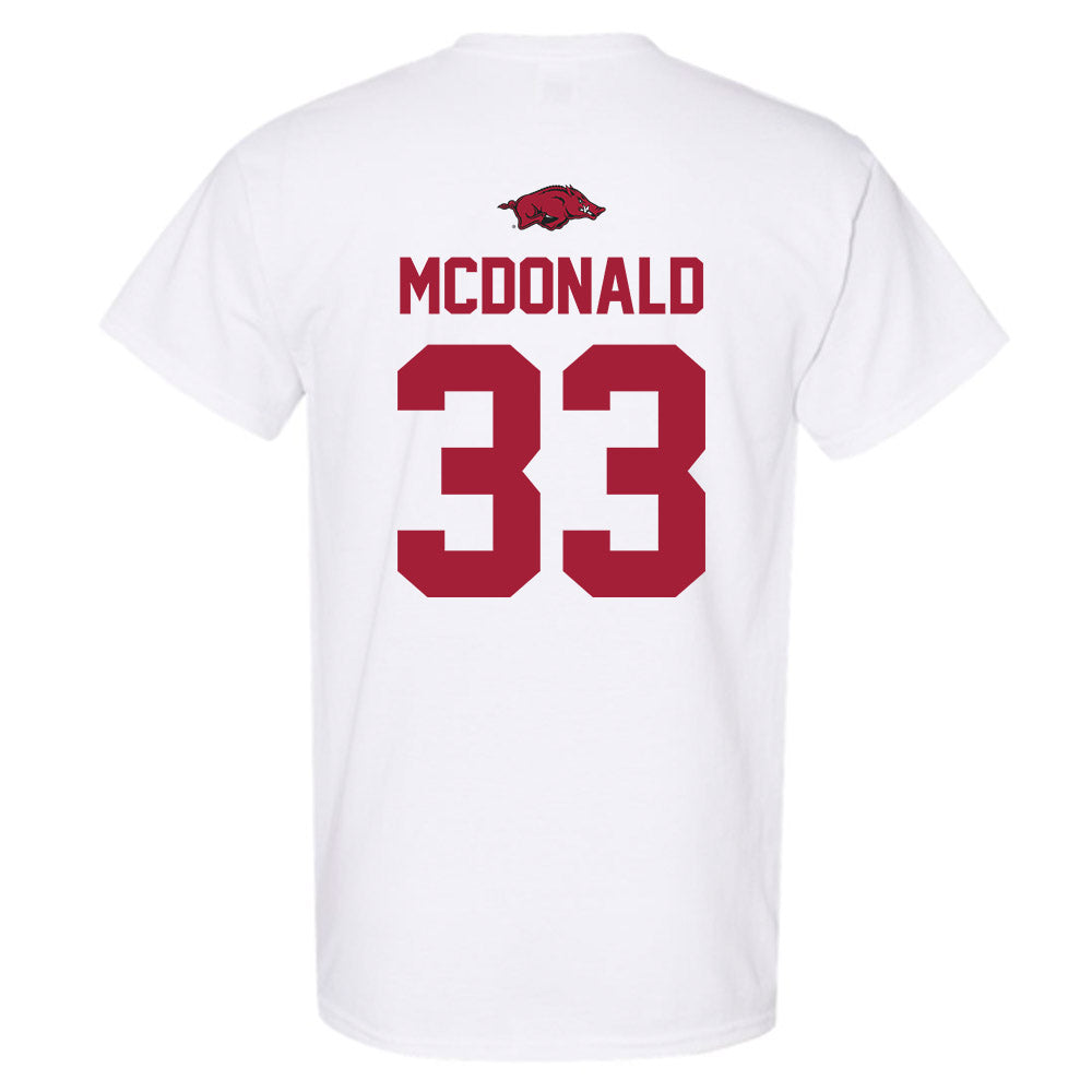 Arkansas - NCAA Women's Soccer : Madden McDonald - Classic Shersey T-Shirt-1