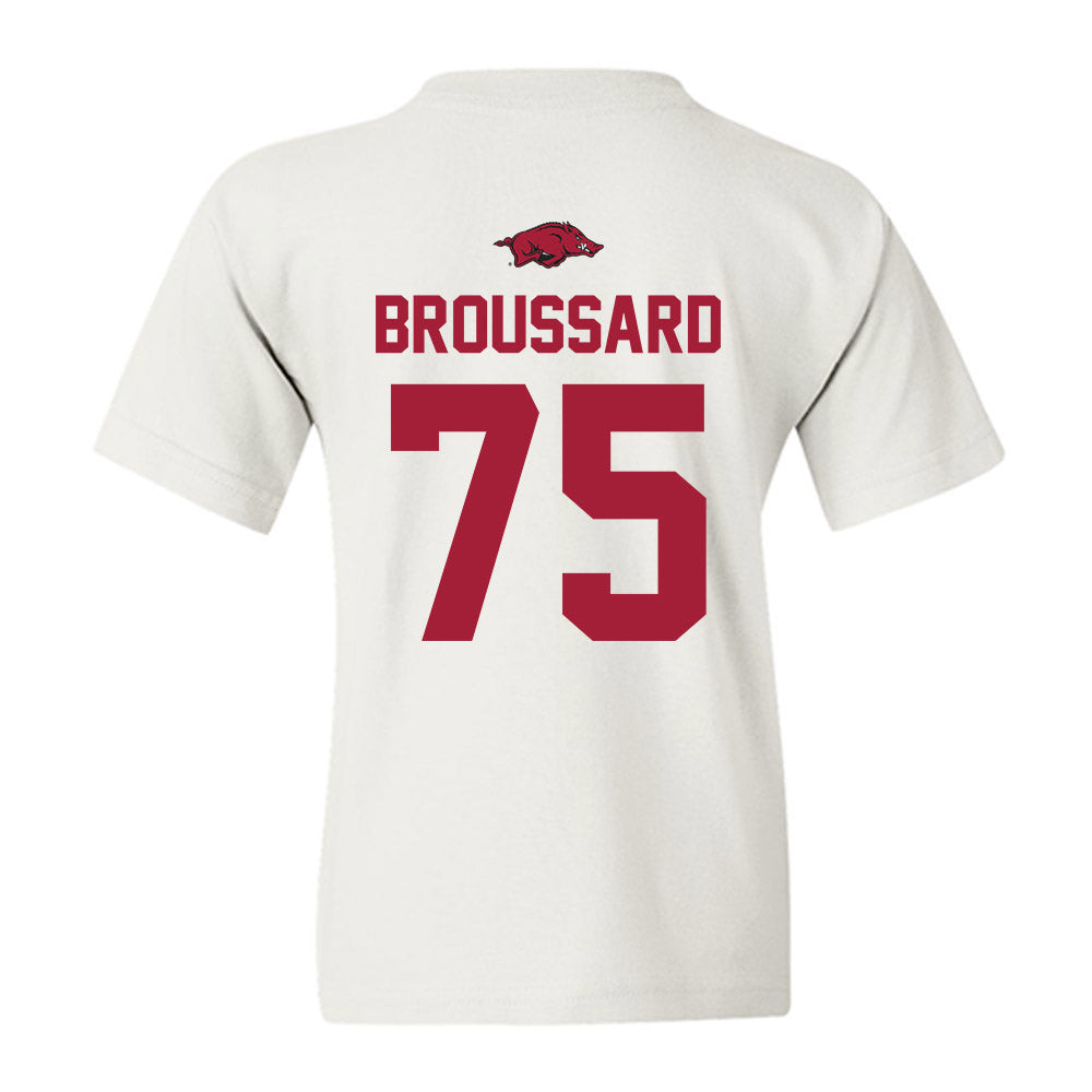 Arkansas - NCAA Football : Kavion Broussard - Classic Shersey Youth T-Shirt-1