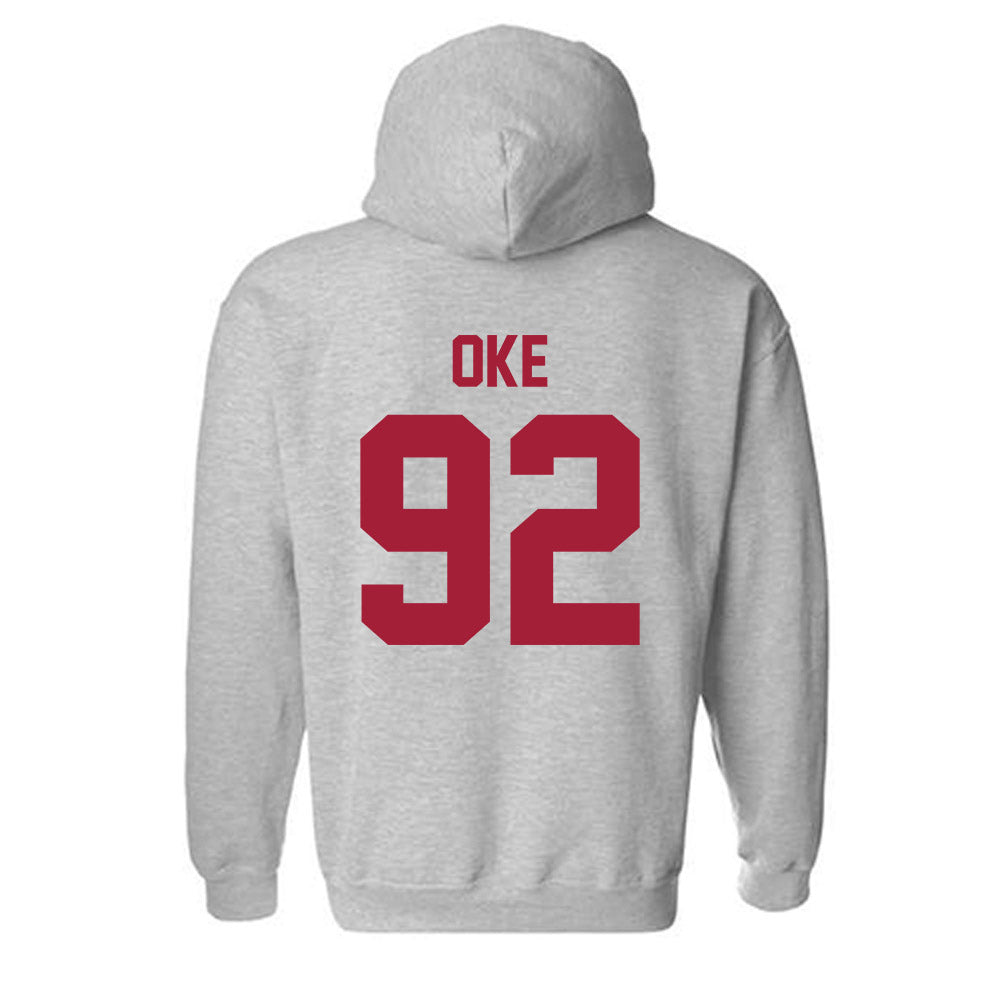 Arkansas - NCAA Football : David Oke - Hooded Sweatshirt-1