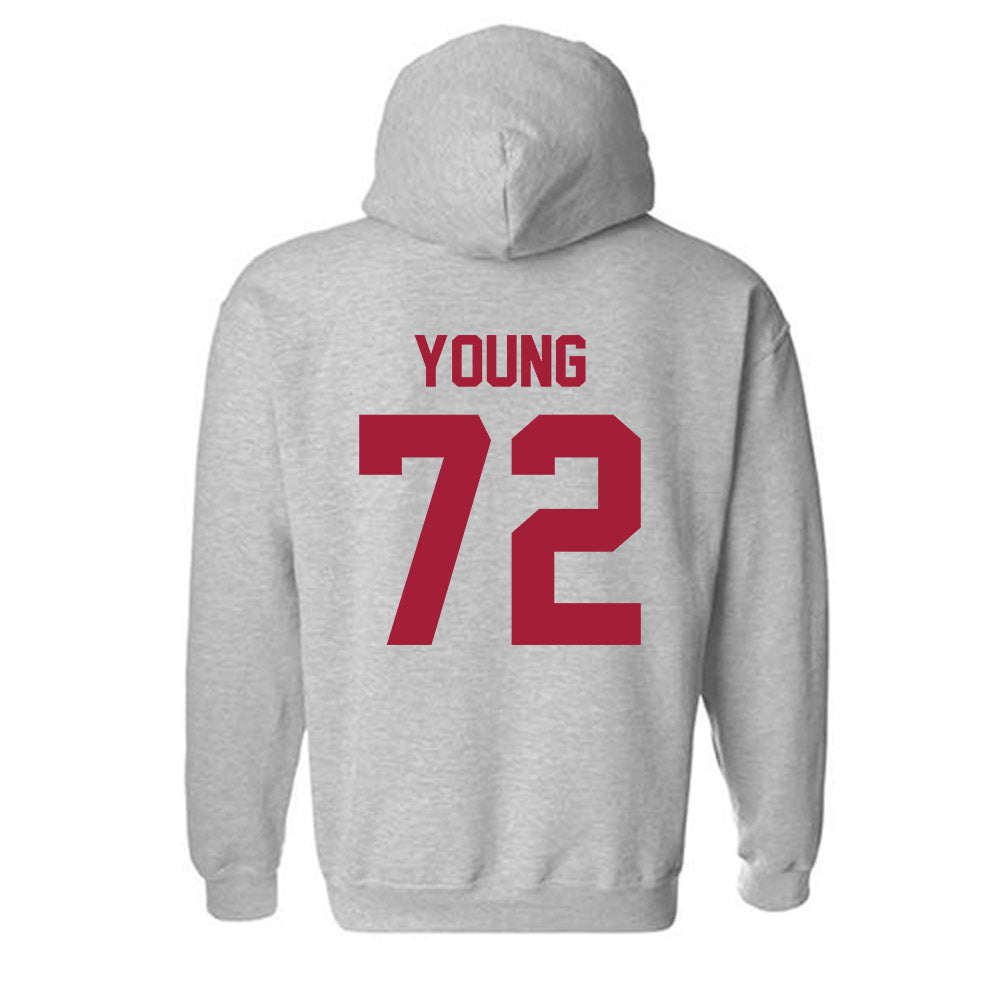Arkansas - NCAA Football : Tucker Young - Hooded Sweatshirt-1