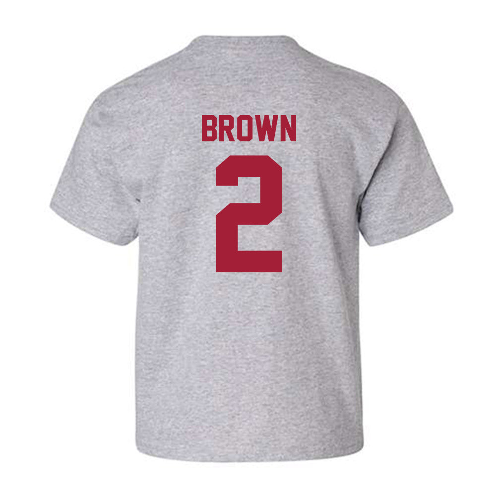 Arkansas - NCAA Men's Basketball : Amere Brown - Youth T-Shirt-1