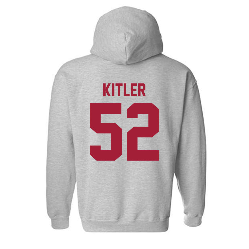 Arkansas - NCAA Football : Caden Kitler - Hooded Sweatshirt-1