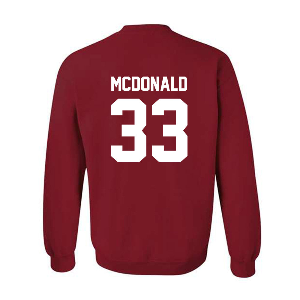Arkansas - NCAA Women's Soccer : Madden McDonald - Classic Shersey Crewneck Sweatshirt-1