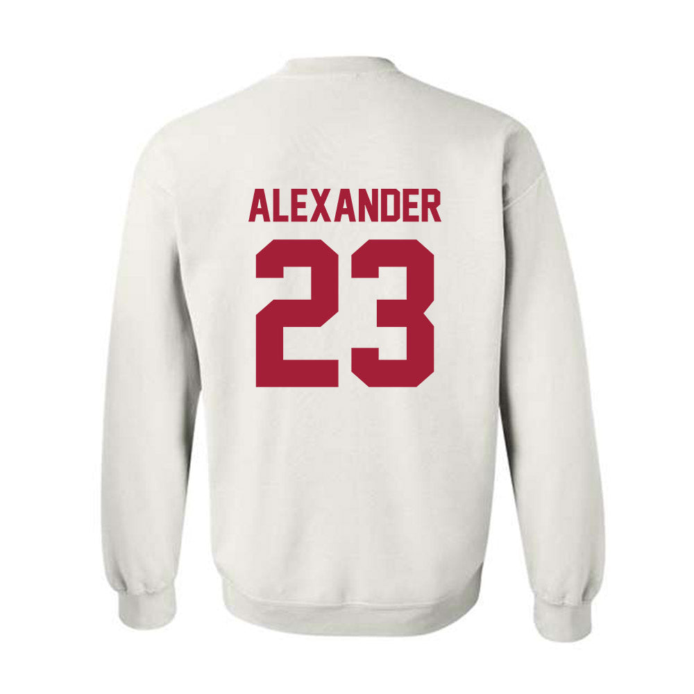 Arkansas - NCAA Women's Volleyball : Aleki Alexander - Generic Shersey Crewneck Sweatshirt