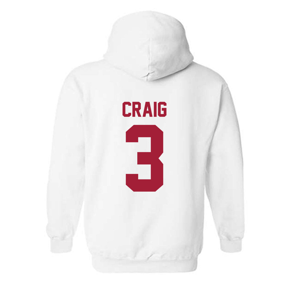 Arkansas - NCAA Women's Soccer : Nuria Craig - Generic Shersey Hooded Sweatshirt-1