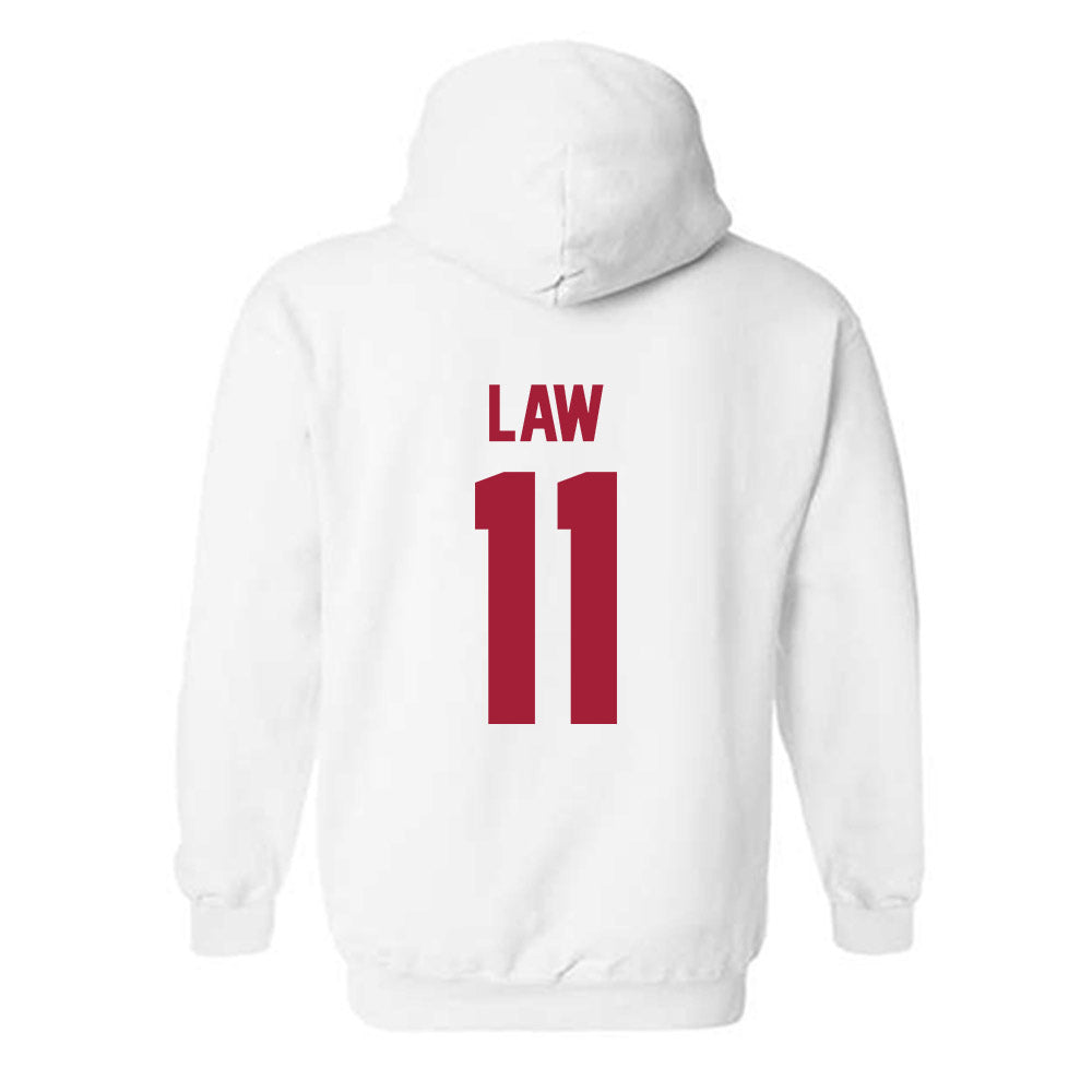 Arkansas - NCAA Women's Volleyball : Elsie Law - Generic Shersey Hooded Sweatshirt-1
