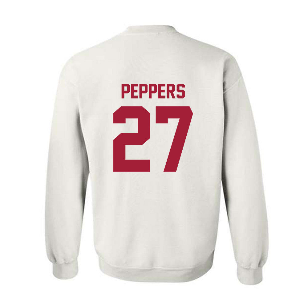 Arkansas - NCAA Women's Volleyball : Journey Peppers - Generic Shersey Crewneck Sweatshirt-1