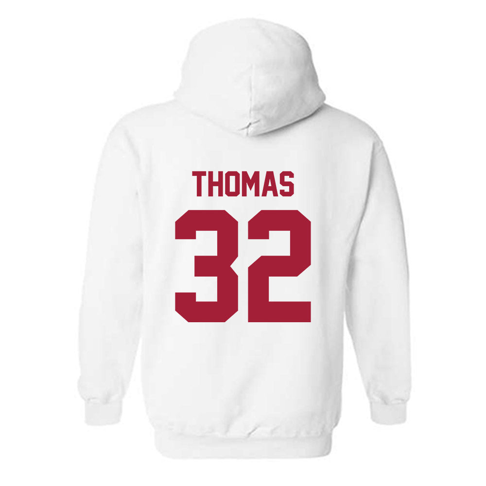 Arkansas - NCAA Women's Basketball : D'Asia Thomas - Generic Shersey Hooded Sweatshirt-1