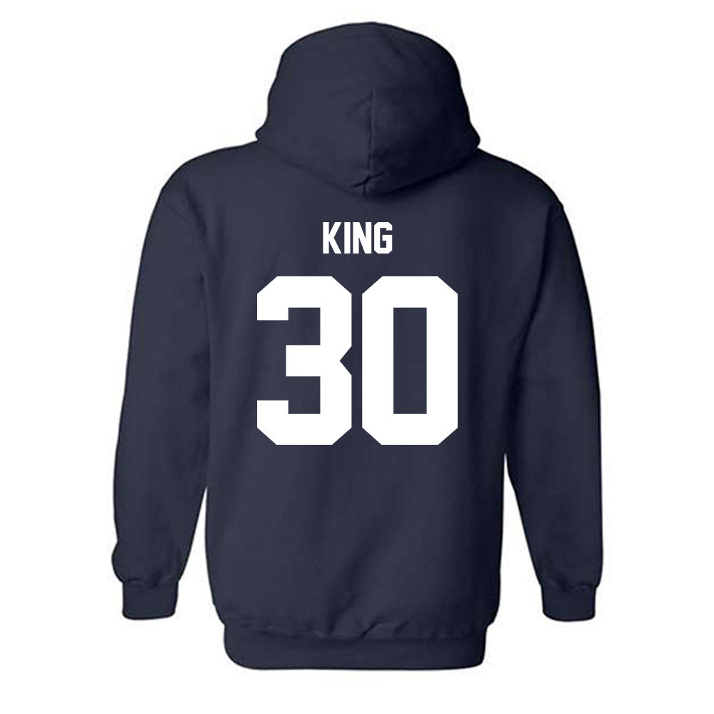 Monmouth - NCAA Men's Soccer : Jason King - Classic Shersey Hooded Sweatshirt-1